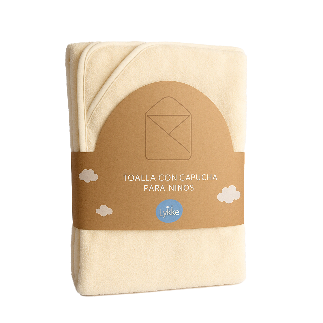 Toalla con capucha para niños Roots Toys, ideal para secar tras el baño