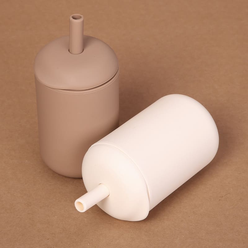 Set de vasos de aprendizaje para niños de silicona blanda