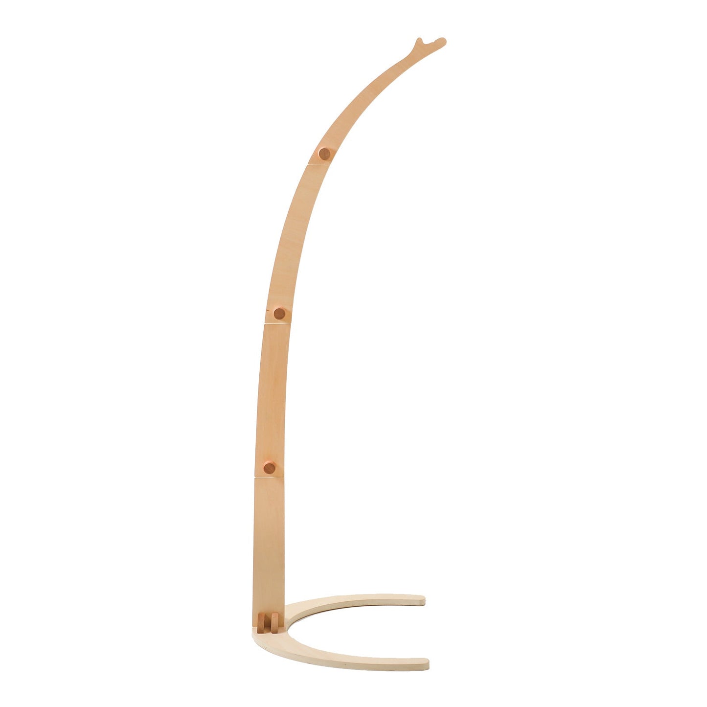 soporte movil a piso curvo madera