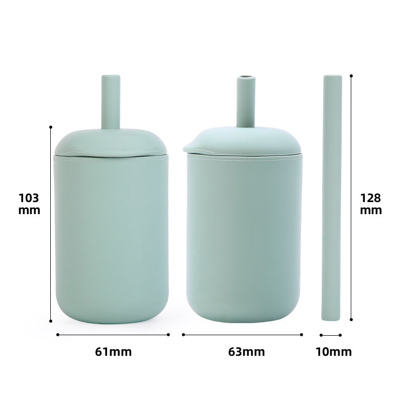 VASO CON BOMBILLA DE SILICONA