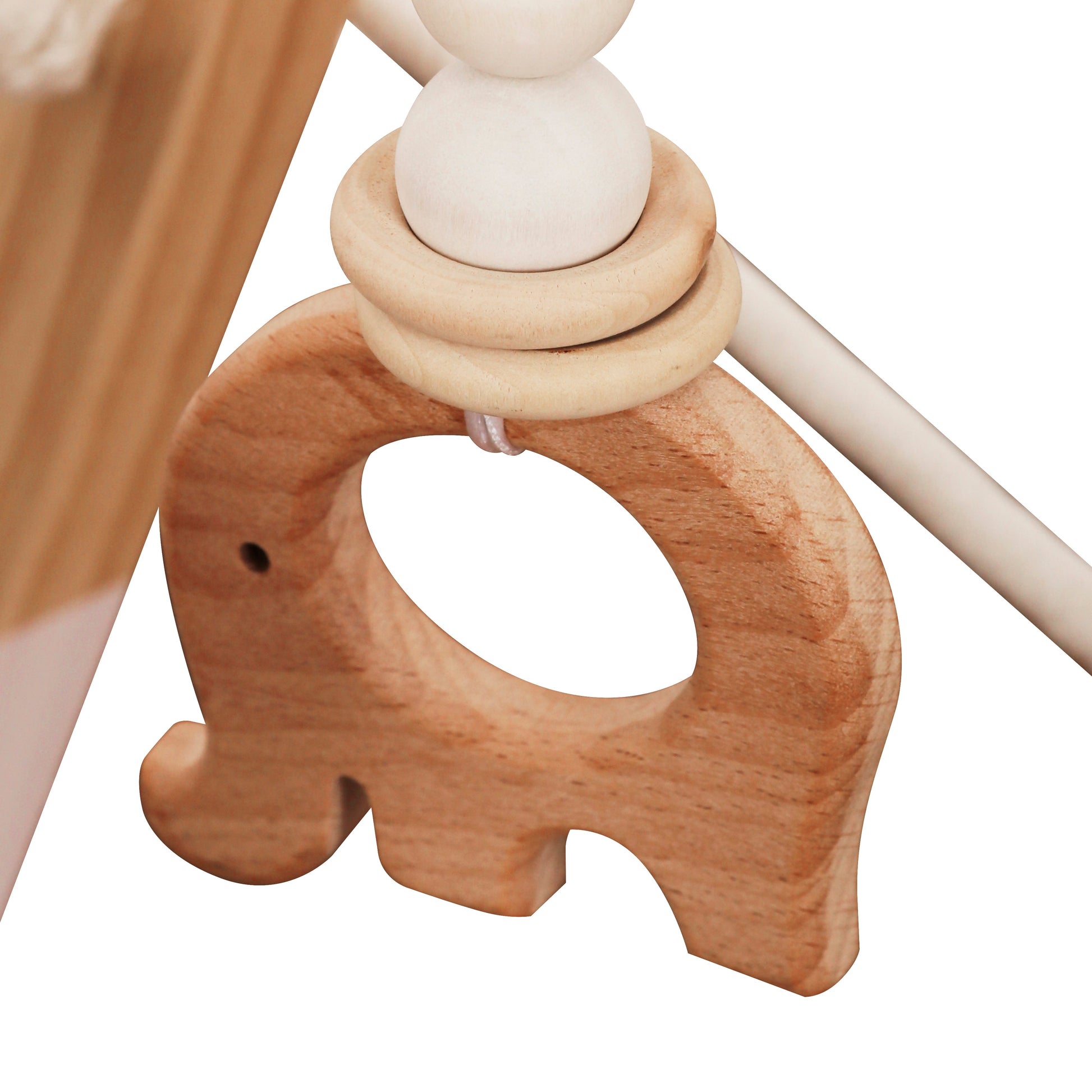 Gimnasio bebé de madera Roots Toys, ideal para el desarrollo del bebé
