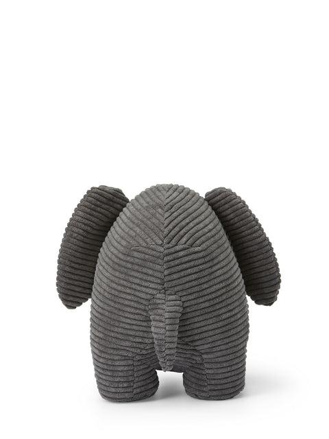 Peluche elefante corduroy gris Roots Toys, juguete suave para bebé